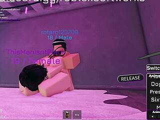 Fucking hot Roblox girl flaunts big tits and ass for cumshot