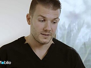 a brunette seduces her masseur for a special massage