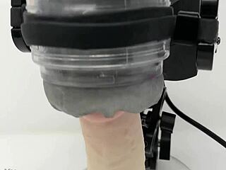 In This Sex Toy Demonstration, The Rubjoy Robot Shows Masturbation With Fleshlight Toys