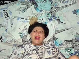 I'm destroying this blonde fuck doll's ass with my thick black cock.