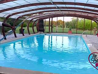 Giulia and Ashley enjoy a group gathering in France.