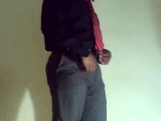 sheer version of fingering and spreading open anus in masturbation