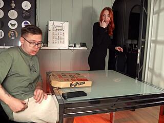 Does The Redhead Delivery Girl Deserve This Fucking Punishment?