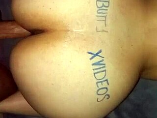 latina pawg rides huge cock in oiled anal cowgirl