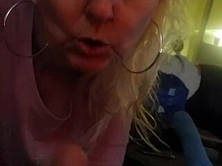 horny milf sucking cock in blowjob