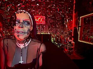 Sinister nun gives joi in hell with big tits ass cosplay and dirty talk