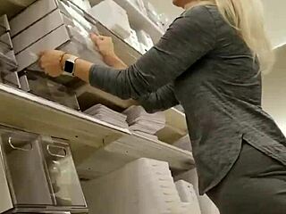 Filth Trap With Granny In Shop