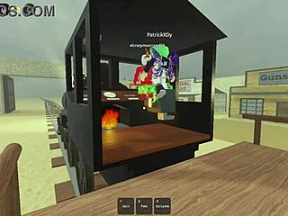 she goes afk, and the group starts fucking the shemale in a wild gangbang?