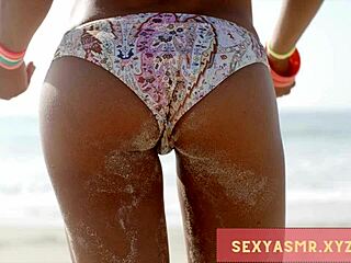 Beach Hottie In Bikini Shows Sexy Ass