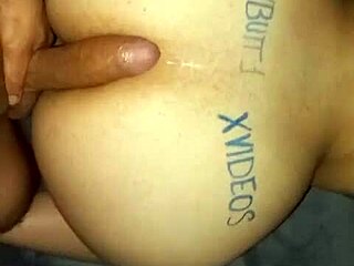 latina pawg rides huge cock in oiled anal cowgirl