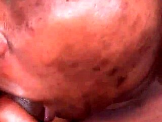 blonde couple engages in sloppy blowjob and licking session with big cock