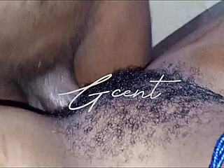 Intense Close-Up of Hairy Pussy Fucking