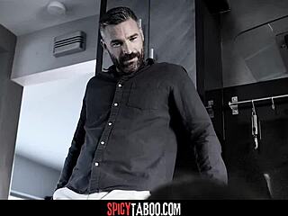 italian maid rides pervy boss in taboo cowgirl session