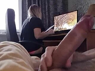 Step Sister Caught Me Masturbating in Morning Room. Shocked as She Sucked Me Off Till I Came!
