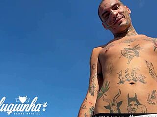I watched hot Sabrina Prezotte flaunt her curves on the beach before taking her to my apartment for a steamy shower encounter.