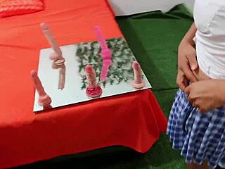 Dirty Latina Flashes Cock In Sexology Class