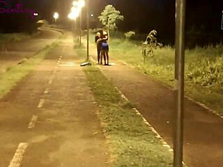 Big thick cock to fuck the cuckold's wife outdoors - she craves that massive black monster in her pussy.