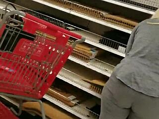 Filth Trap With Granny In Shop