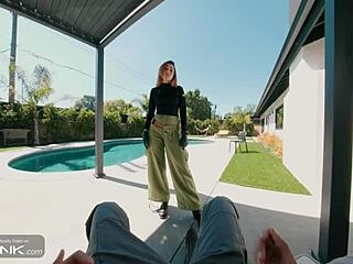 Redhead Sucks Huge Cock Deeply!