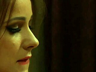 naughty mistress disciplines slave with kisses and fingering