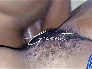 Intense Close-Up of Hairy Pussy Fucking