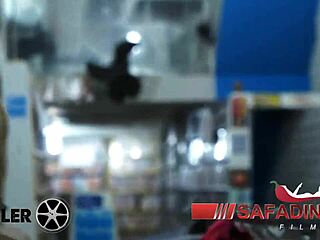 mirella mansur blows big cock in sex shop