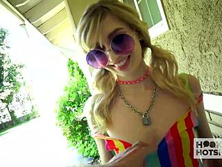 blonde mackenzie moss slams rough donger with raw passion!