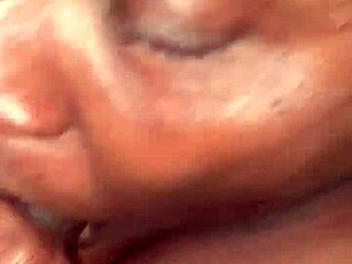 blonde couple engages in sloppy blowjob and licking session with big cock