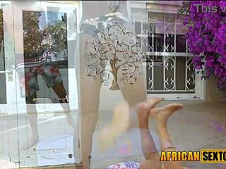 Ebony Teen Amateur From Africa Does Acro Yoga On A Big Cock