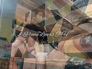 แฟนสาวเสียวโดนเย็ดในร้านอาหารสาธารณะ