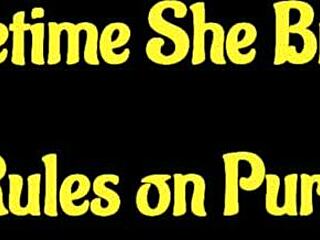 sometimes she breaks the rules on purpose