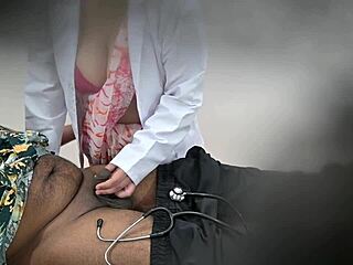 i'm the lady doctor having fun with patient