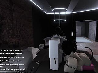 Cute slut's big ass pleases in Roblox game sex