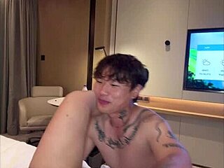 Watch this hot asian guy slowly licking pussy and fucking with passion