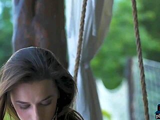 Perfect Milf Gloria Sol Strips Outdoors And Shows Off