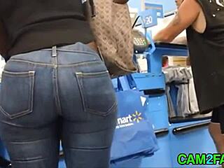Hidden Cam BBW Ass Close Up Porn