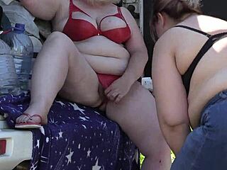 mature lesbians watched in public park