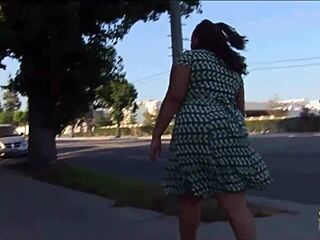 Thick Black Girl Picks Up A Guy On The Street And Rides His Dick