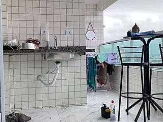 Maid Cleans House, Shows Ass Publicly