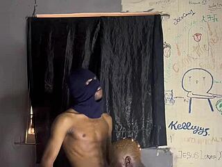 Ebony Amateur Gives Blowjob to Big Black Cock Before Anal Orgasm