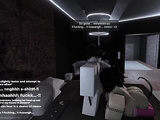 Cute slut's big ass pleases in Roblox game sex