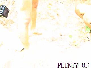 african mom's emotional first outdoor fuck