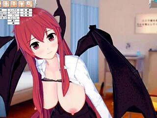 This hentai features small devil getting big tits rubbed.