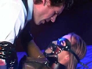 tied blonde watches husband stretch lingerie brunette asshole