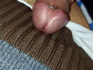 Do you like the piercing on my cute boy in thigh highs and socks?