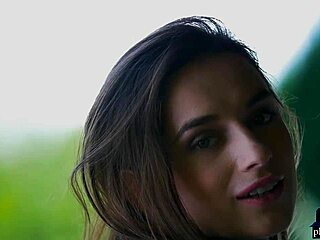 Perfect Milf Gloria Sol Strips Outdoors And Shows Off