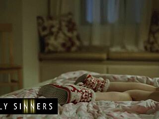 hot blondie fucks stepbro after boyfriend leaves