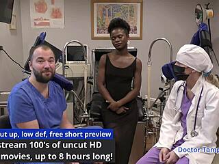 Dr Tampa examining neighbors shaved pussy