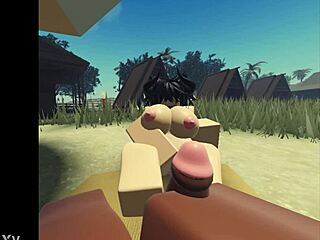 Roblox Camping Scene Near Campfire