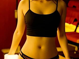 Blindfold Asian Massage Girls in Panties and Lingerie